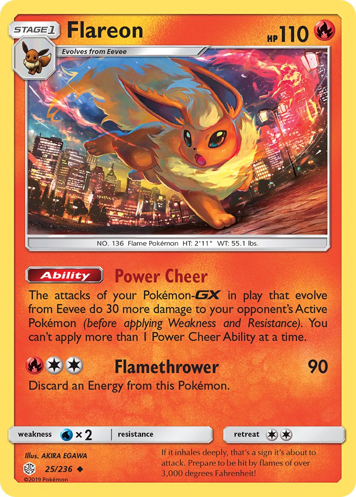 Flareon - 025/236 (CEC) Uncommon - Near Mint