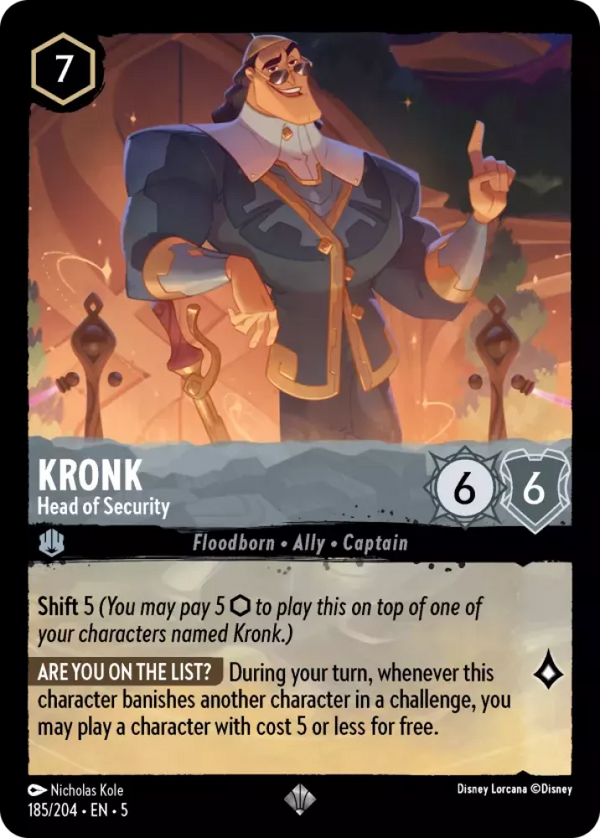 Kronk - Head of Security (Shimmering Skies 185/204) Super Rare - Near Mint