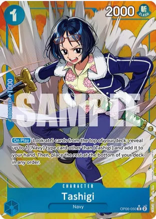 Tashigi (Alternate Art) - Wings of the Captain (OP06-050)