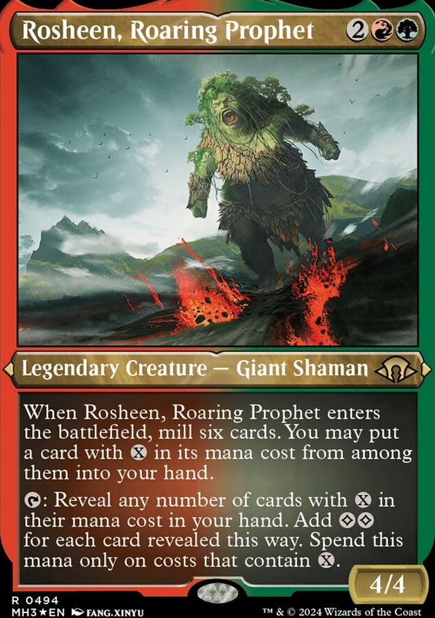 Rosheen, Roaring Prophet [#0494 Etched Foil] (MH3-R)