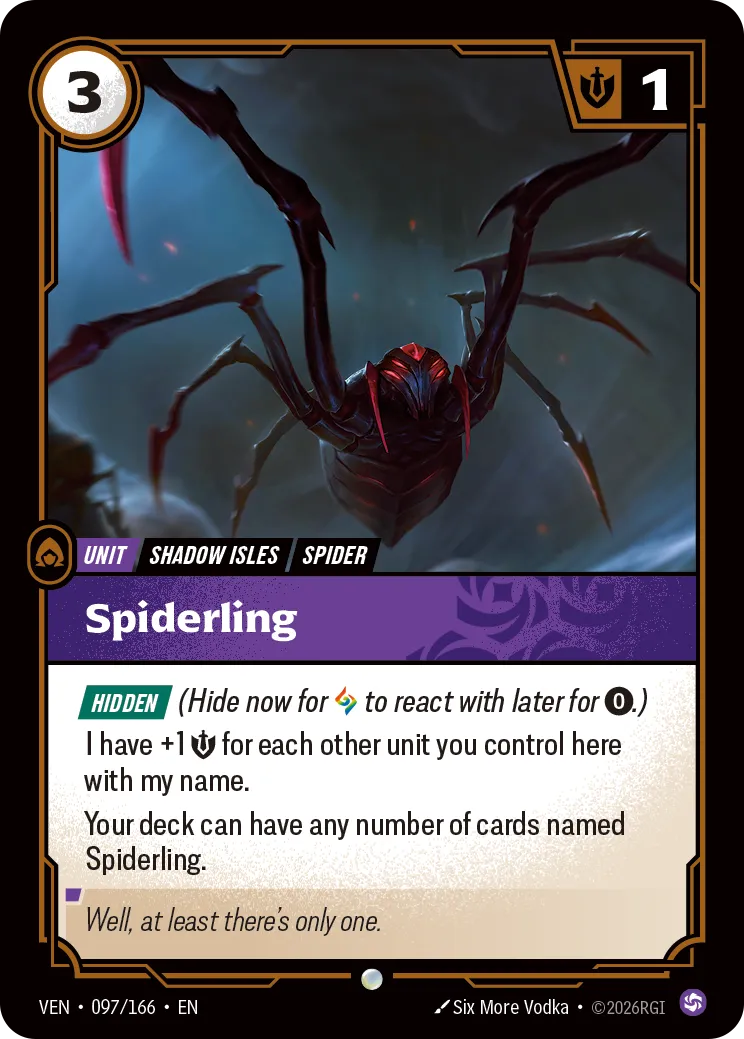 Spiderling - 097/166 (VEN) Common