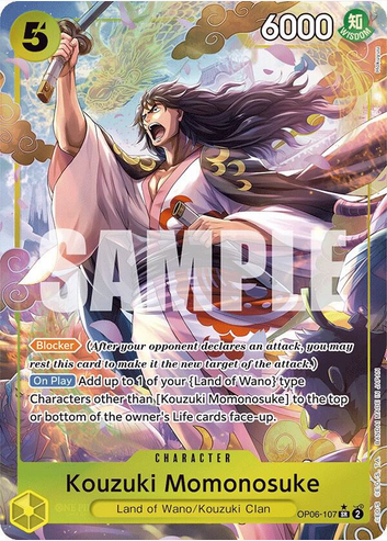 Kouzuki Momonosuke (Alternate Art)  (OP06-107 SR)