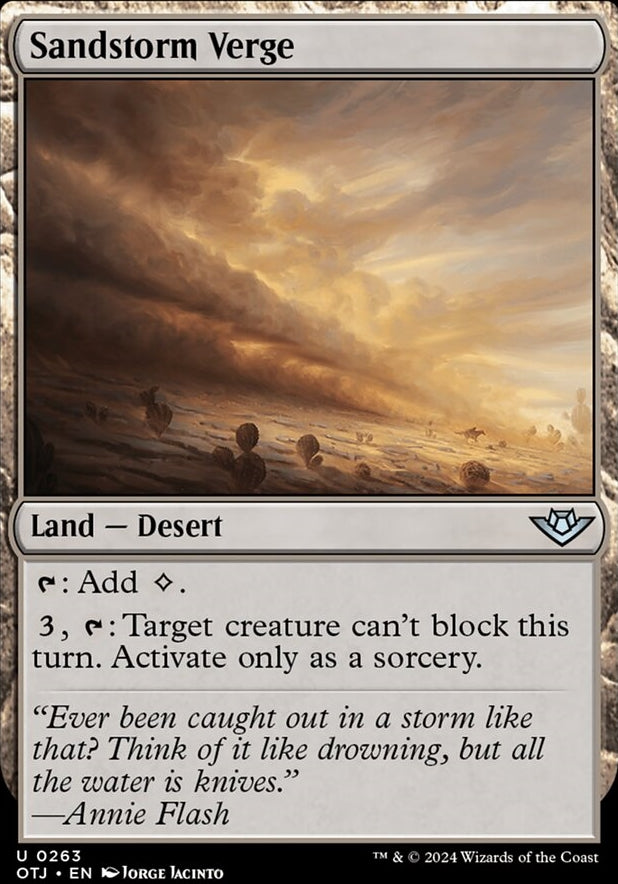 Sandstorm Verge [#0263] (OTJ-U-FOIL)