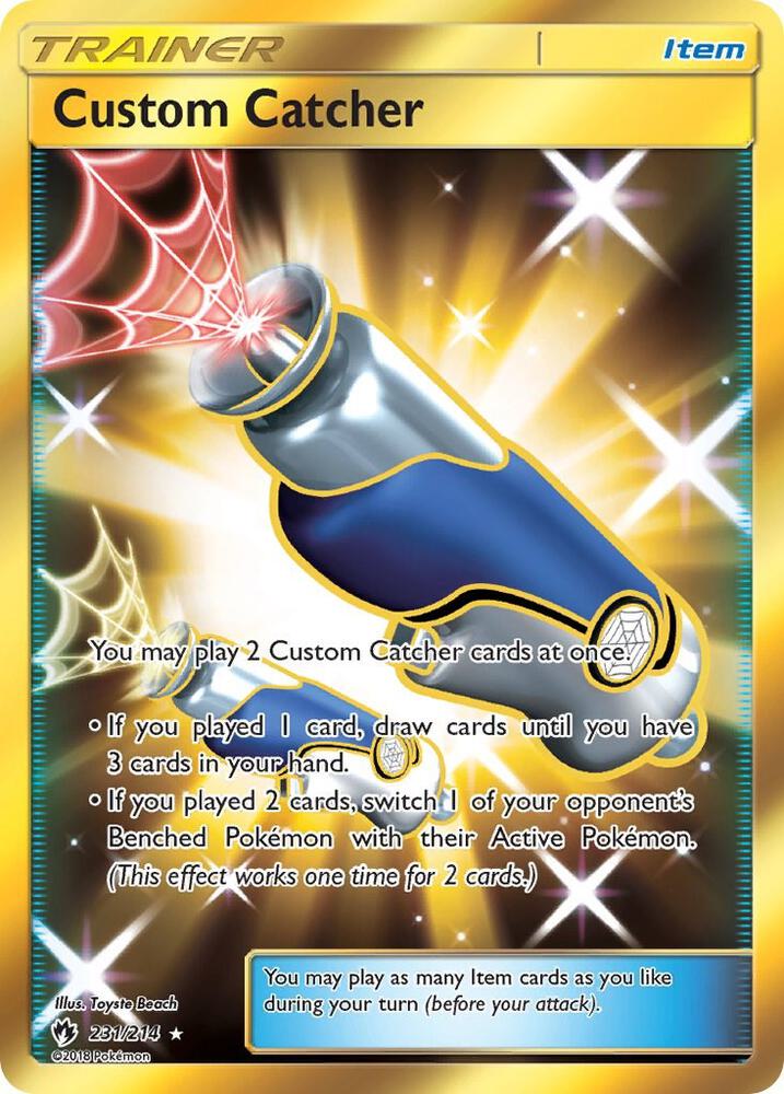 Custom Catcher - 231/214 (LOT) Secret Rare - Near Mint Holofoil