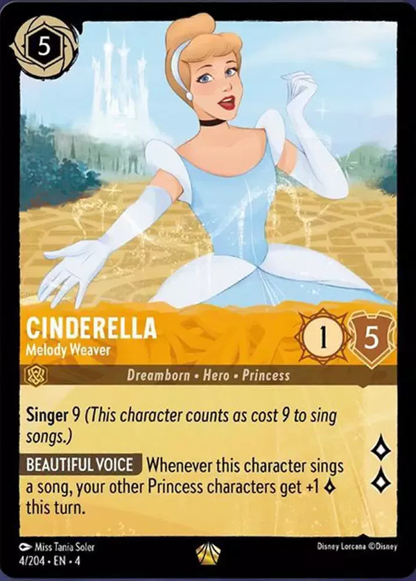 Cinderella - Melody Weaver (Ursula's Return 004/204) Legendary - Near Mint