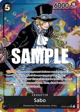 Sabo (Alternate Art) (OP04-083 SR)