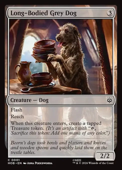 Long-Bodied Grey Dog [ #0001 ] (HOB-C)