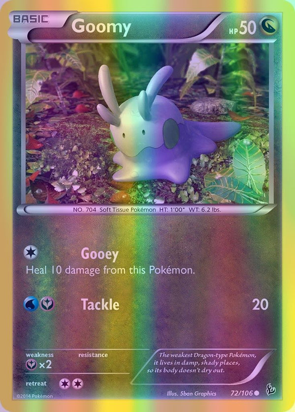 Goomy - 072/106 (FLF) Common - Near Mint Reverse Holofoil