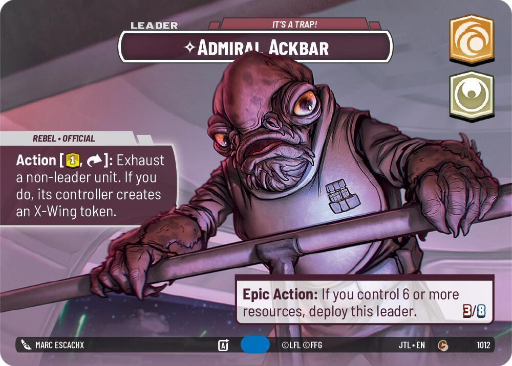 Admiral Ackbar - It's A Trap! [ #1012 Showcase ] (JTL-C)