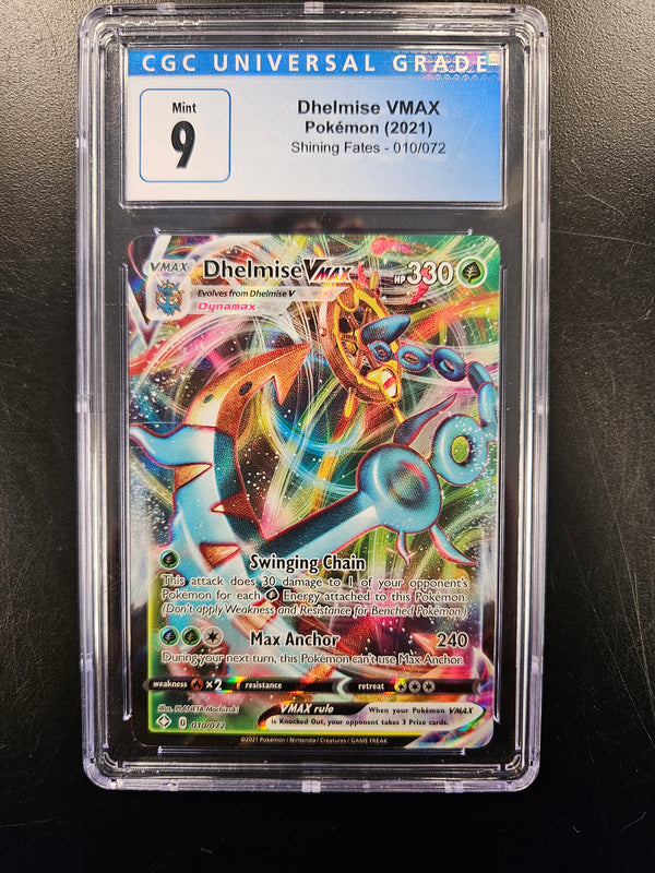 Dhelmise VMAX - 010/072 (SHF) Ultra Rare (Graded - CGC 9)