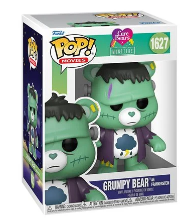 POP Figure: Care Bears x Universal Monsters #1627 - Grumpy Bear as Frankenstein