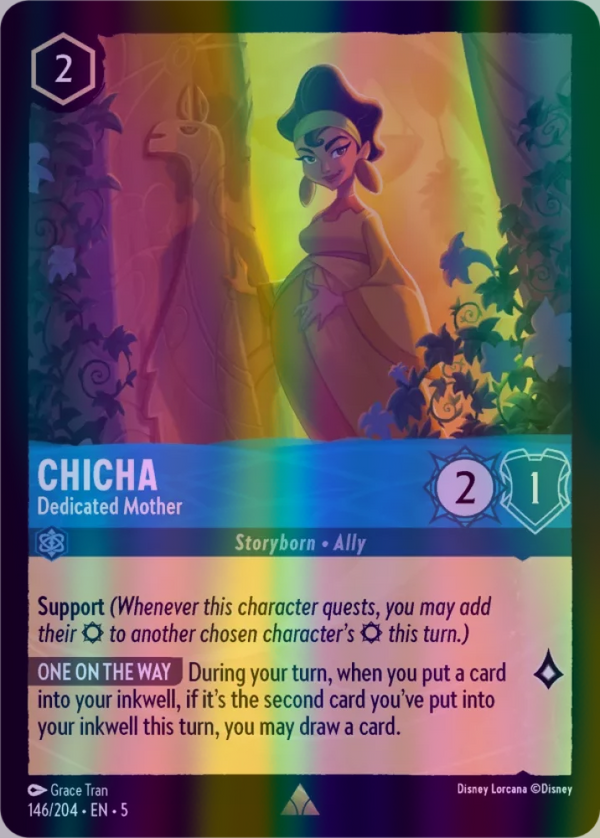 Chicha - Dedicated Mother (Shimmering Skies 146/204) Rare - Near Mint Cold Foil