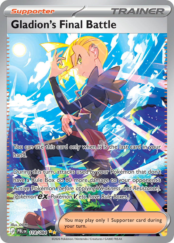Gladion's Final Battle - 118/084 (PBL) Special Illustration Rare