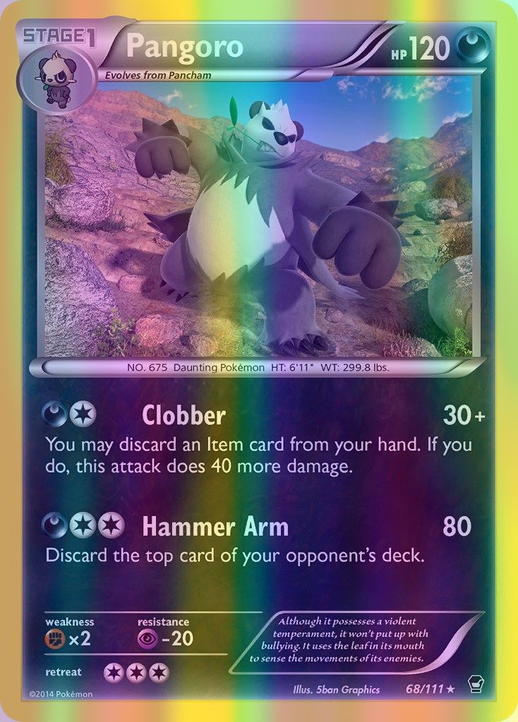 Pangoro - 068/111 (FFI) Rare - Near Mint Reverse Holofoil