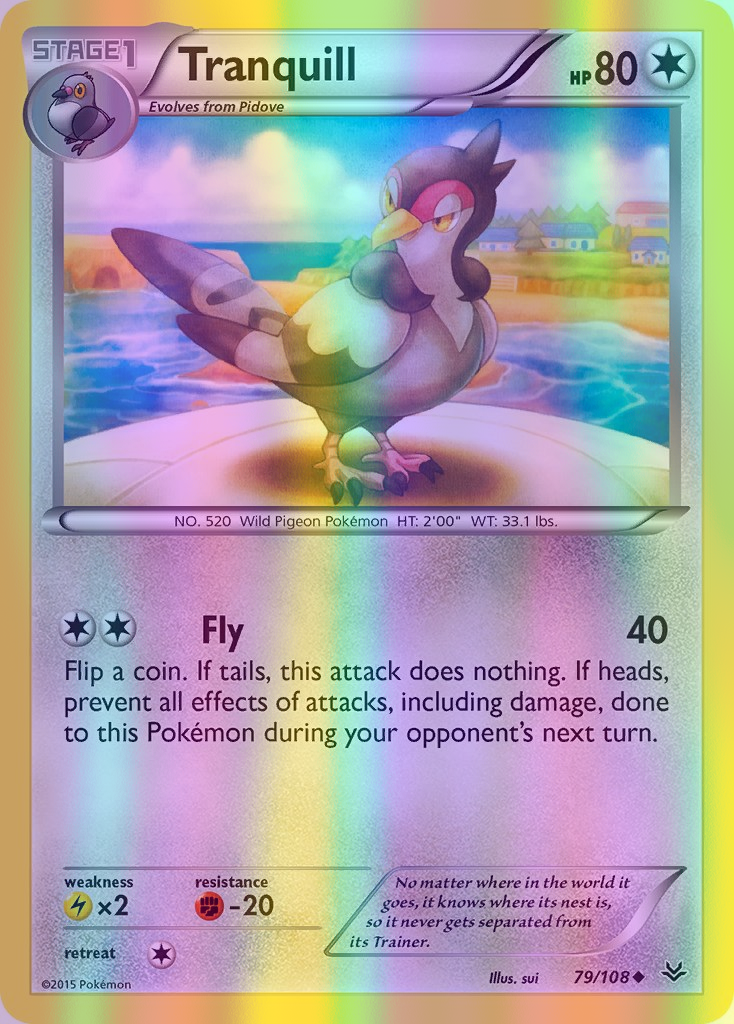 Tranquill - 079/108 (ROS) Uncommon - Near Mint Reverse Holofoil