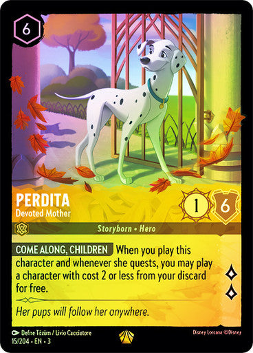 Perdita - Devoted Mother (Into the Inklands 015/204) Legendary - Near Mint Cold Foil