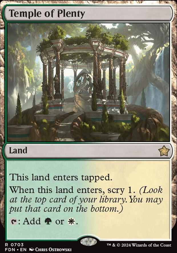 Temple of Plenty [#0703 Starter Collection] (FDN-R)