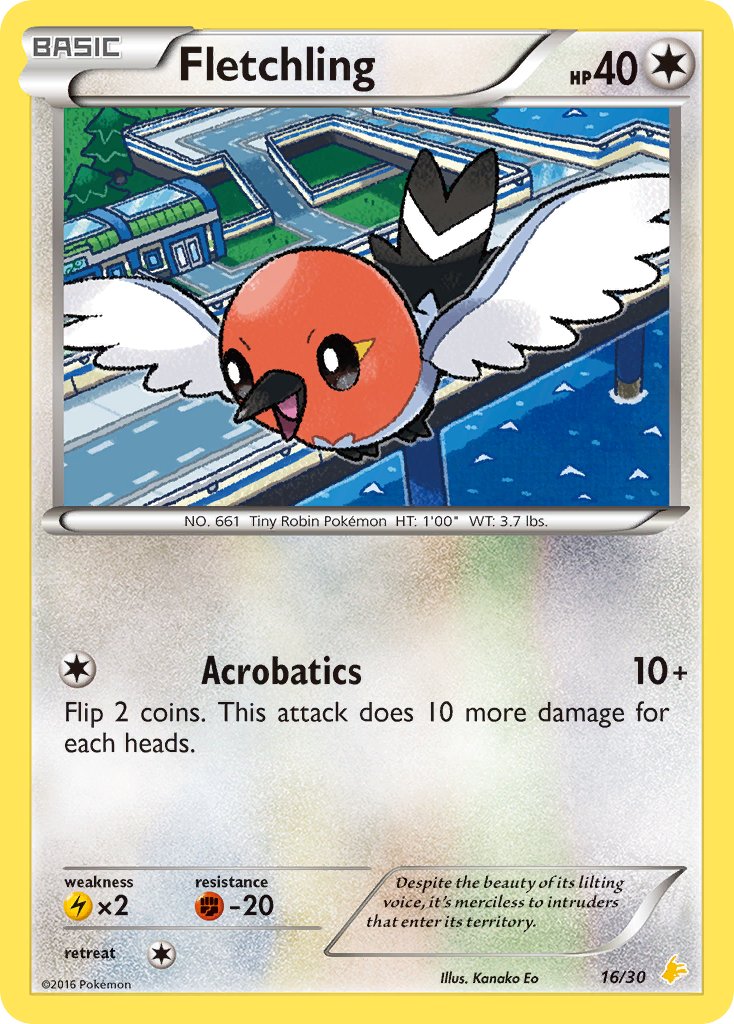 Fletchling - 16/30 (TK9P) Common - Near Mint