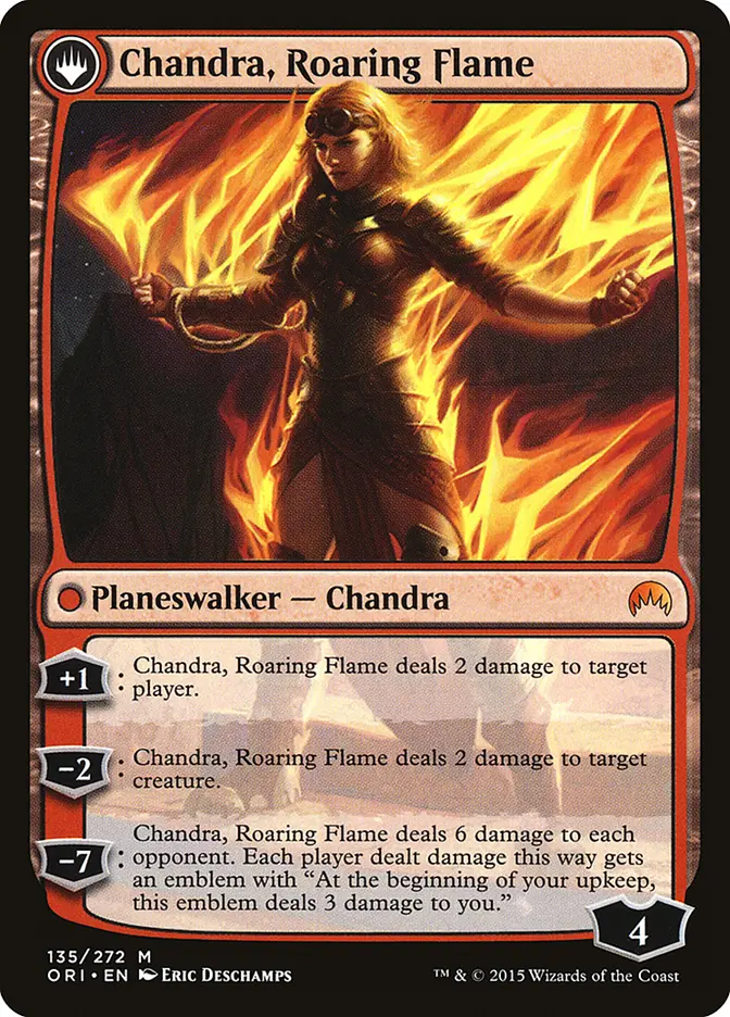 Chandra, Fire of Kaladesh/Chandra, Roaring Flame (ORI-M) Heavy Played