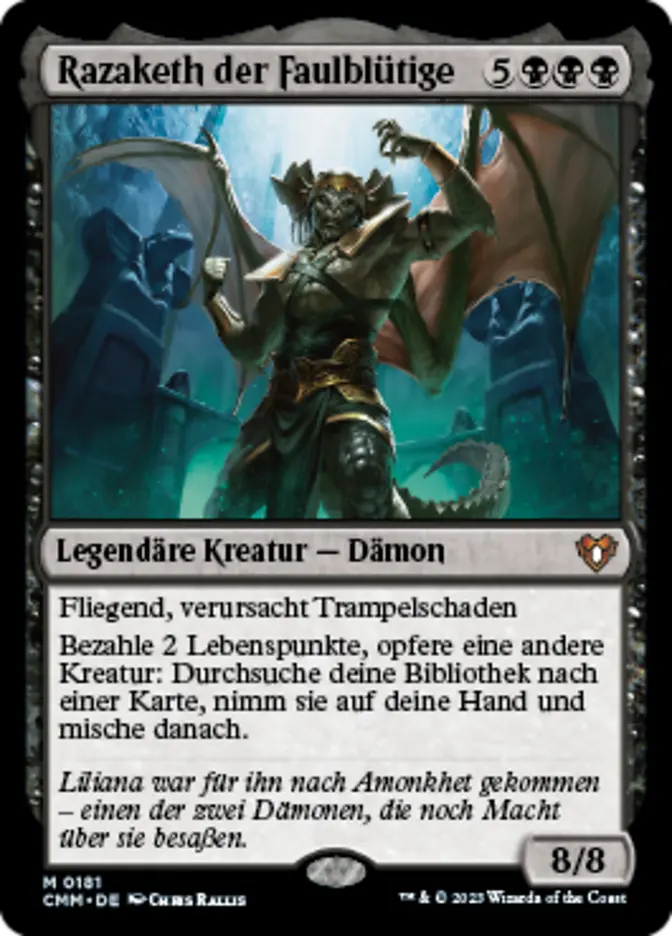 Razaketh, the Foulblooded (HOU-M) German