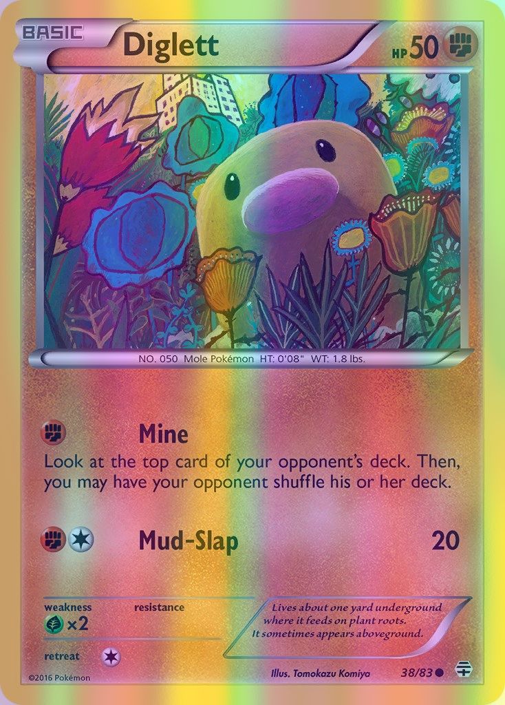 Diglett - 038/083 (GEN) Common - Near Mint Reverse Holofoil