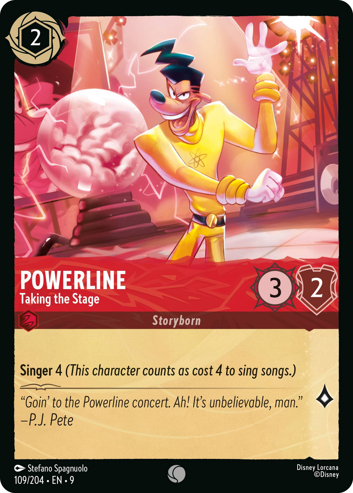 Powerline - Taking the Stage (109/204 - Fabled)  Common