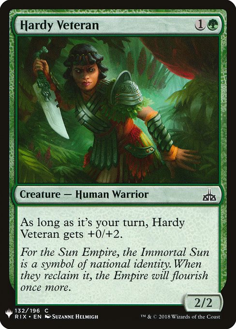 Hardy Veteran [Mystery Booster #1233] (RIX-C)