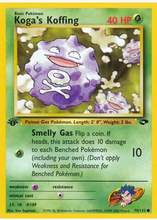 Koga's Koffing (79/132) 1st Edition