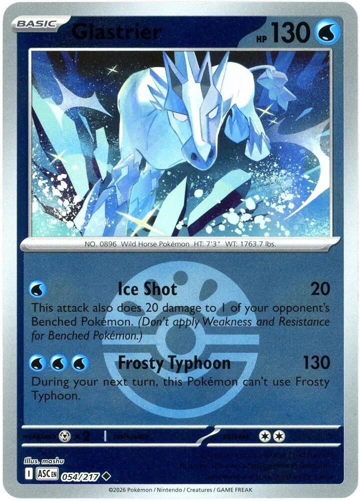 Glastrier (Friend Ball) - 054/217 (ASC) Uncommon