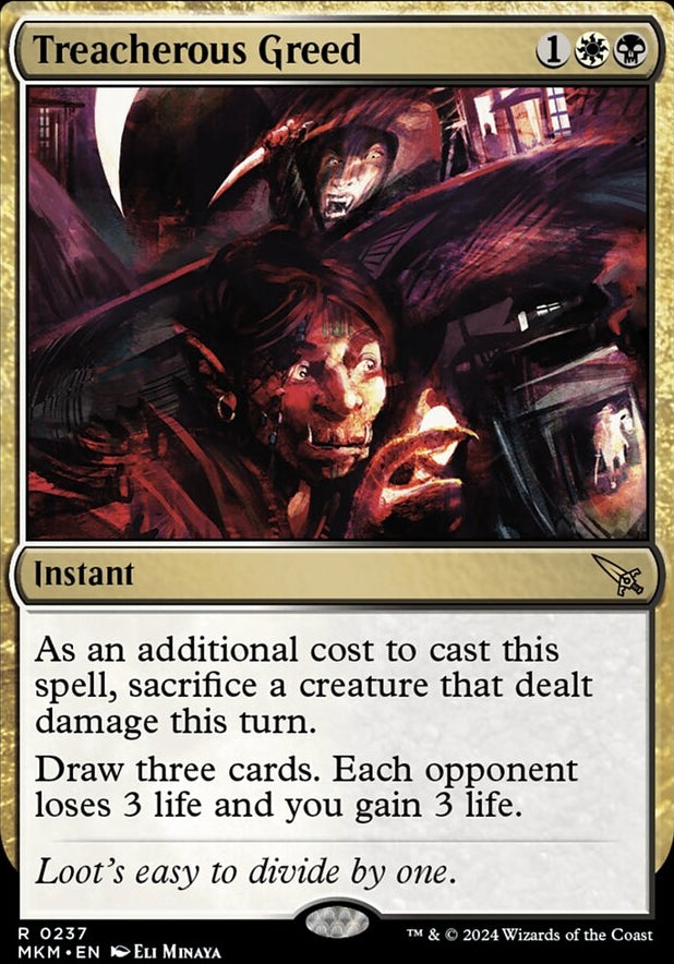 Treacherous Greed [#0237] (MKM-R-FOIL)