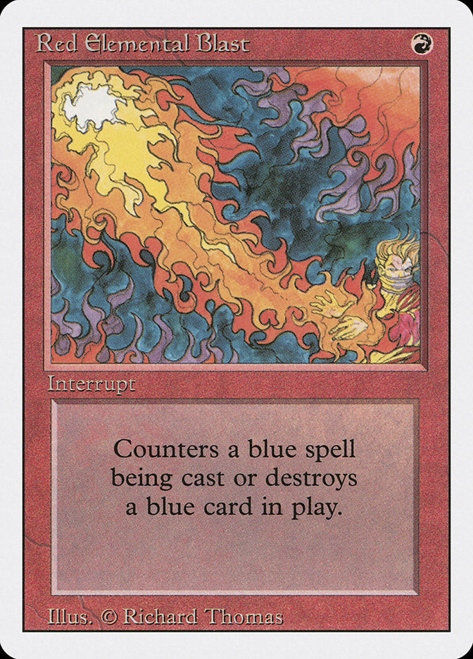 Red Elemental Blast (3ED-C) Light Play