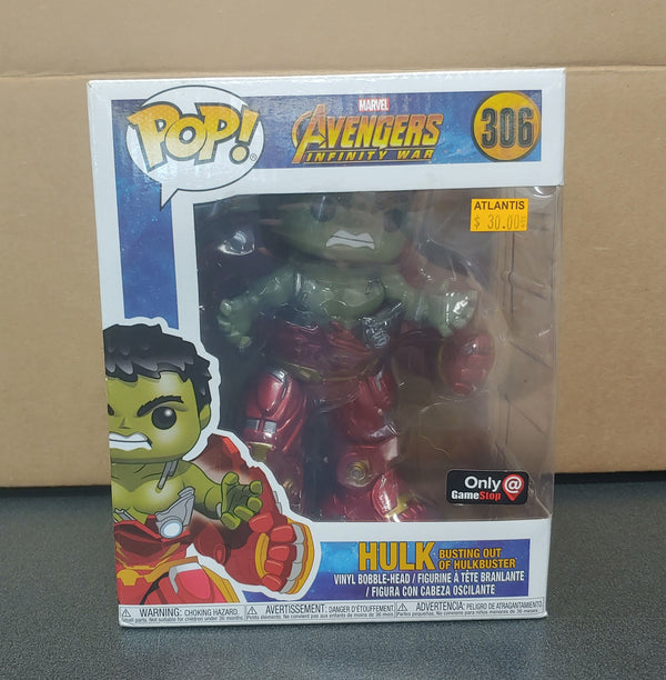 POP Figure (6 inch): Marvel #0306 - Hulk Busting Out of Hulkbuster (Damaged Box)