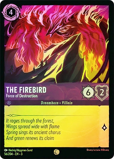 The Firebird - Force of Destruction (Into the Inklands 056/204) Common - Near Mint Cold Foil