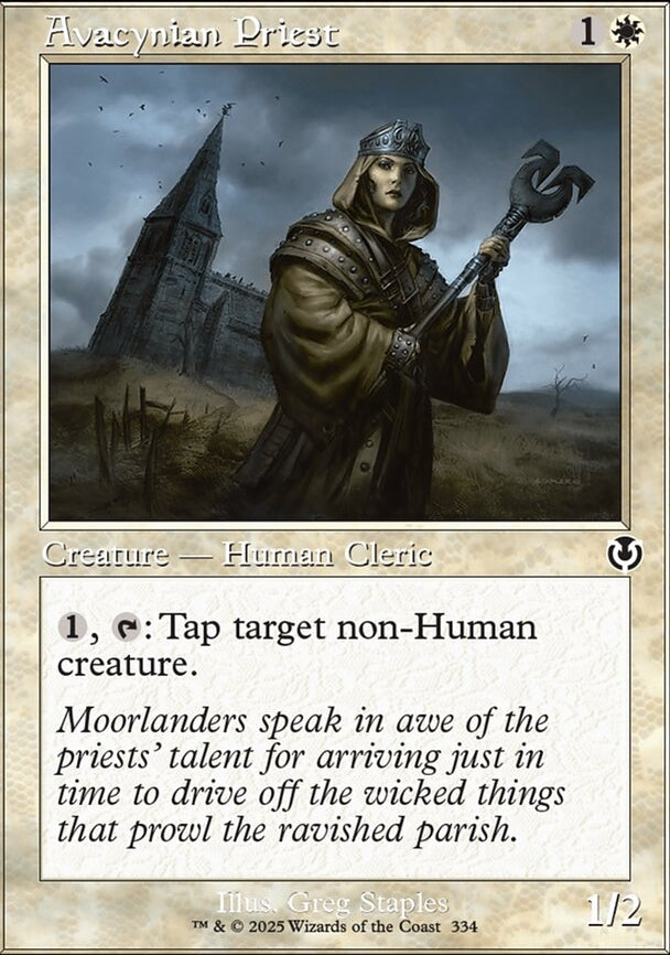 Avacynian Priest [ #0334 Retro Frame ] (INR-C-FOIL)