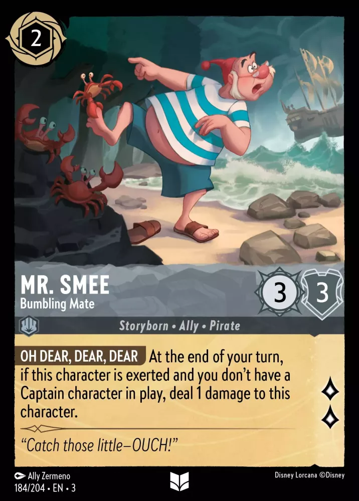 Mr. Smee - Bumbling Mate (Into the Inklands 184/204) Uncommon - Near Mint