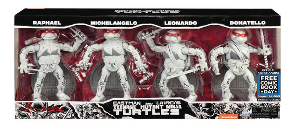 FCBD 2021 TMNT NINJA ELITE SERIES PX B&W AF 4PK SET