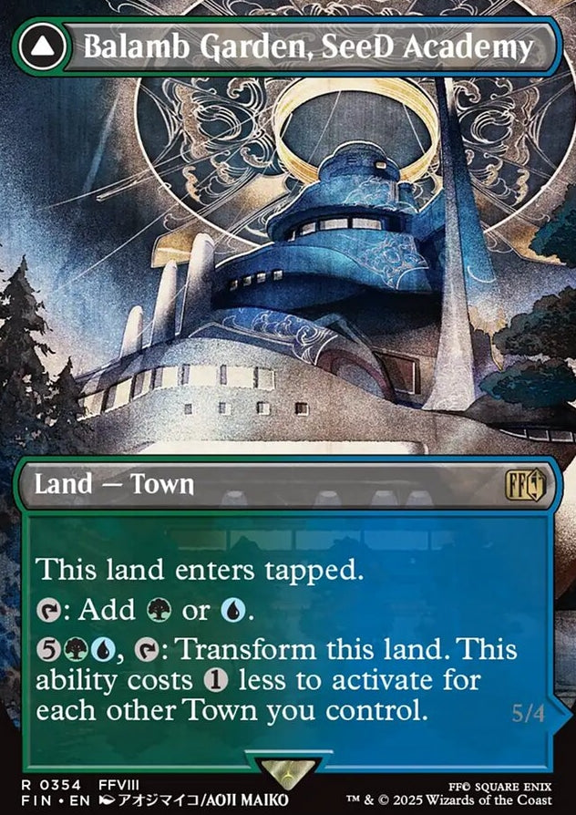 Balamb Garden, SeeD Academy // Balamb Garden, Airborne [ #0354 Borderless Alternate Art ] (FIN-R)