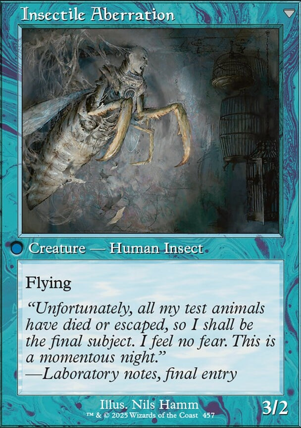 Delver of Secrets // Insectile Aberration [ #0457 Retro Frame ] (INR-C)
