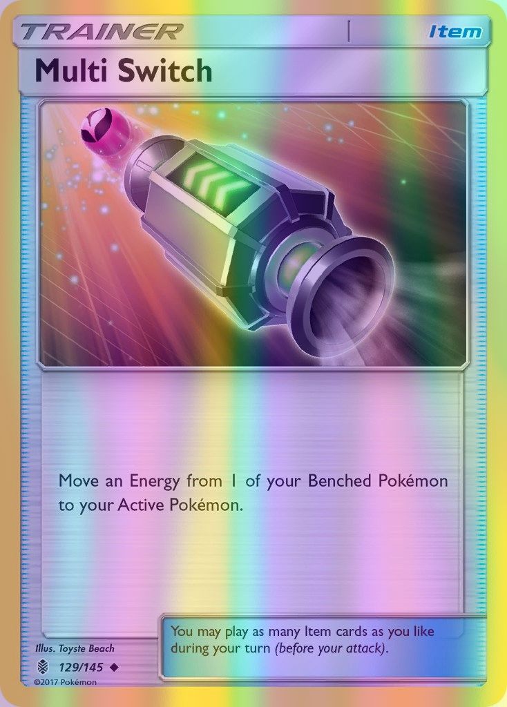 Multi Switch - 129/145 (SM:GRI) Uncommon - Near Mint Reverse Holofoil