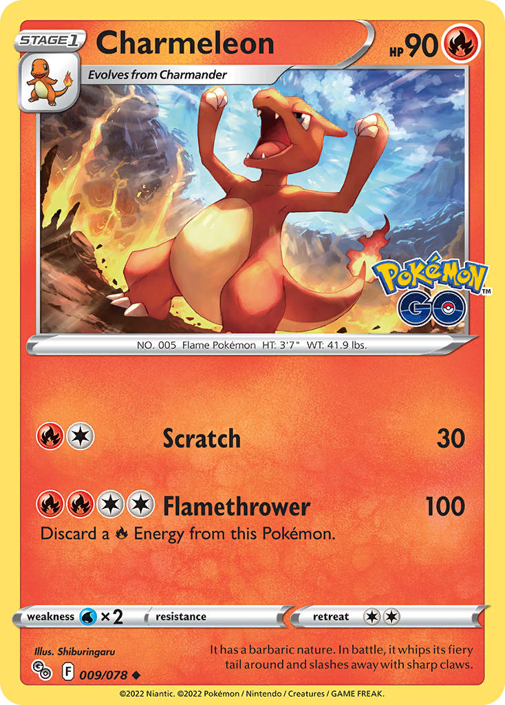 Charmeleon - 009/078 (PGO) Uncommon - Near Mint