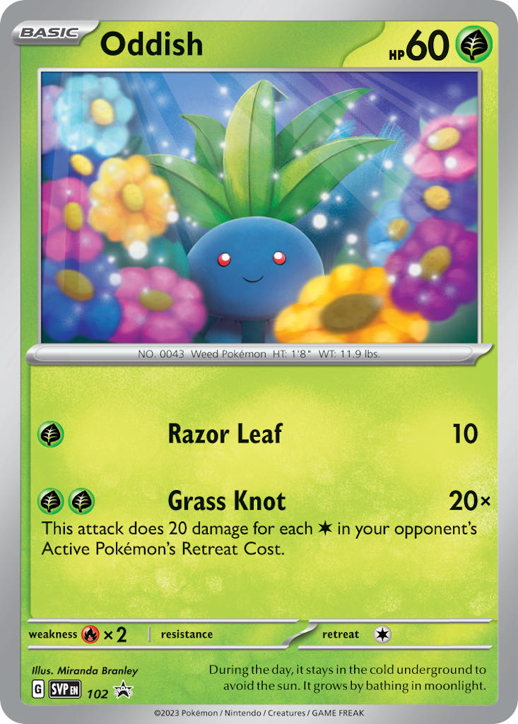 Oddish - 102 (SVP) Promo - Near Mint