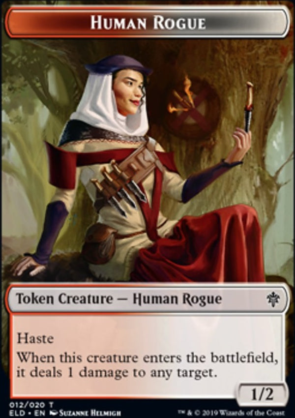 Human Rogue Token [#12/20] (ELD-T)