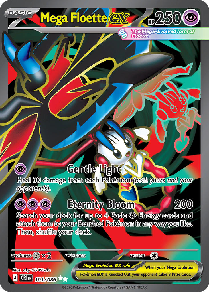 Mega Floette ex - 101/086 (CRI) Ultra Rare