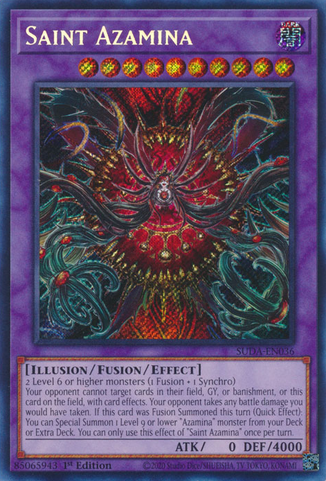 Saint Azamina (SUDA-EN036) Secret Rare - Near Mint 1st Edition