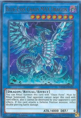 Blue-Eyes Chaos MAX Dragon (LED3-EN000) Ultra Rare 1st Edition