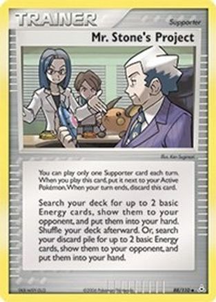 Mr. Stone's Project (HP 88/110) Uncommon - Light Play Reverse Holofoil