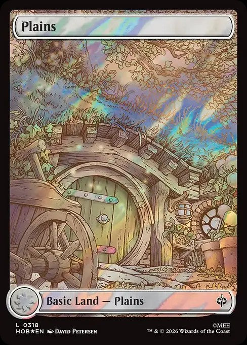 Plains [ #0318 Full Art Seasonal Surge Foil ] (HOB-L)