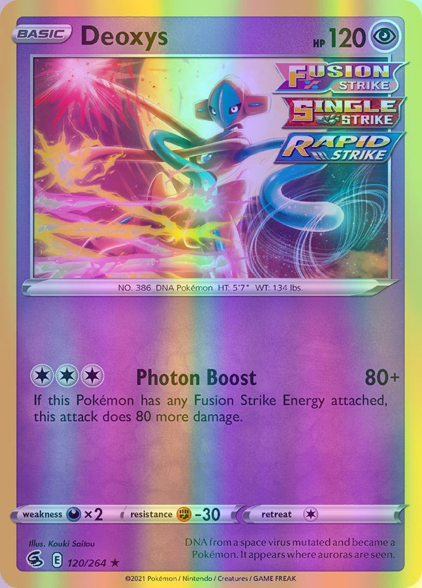 Deoxys - 120/264 (SWSH08) Holo Rare - Near Mint Reverse Holofoil