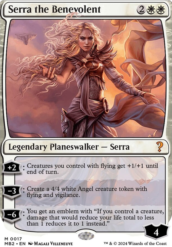 Serra the Benevolent [#0017 White-Border] (MB2-M)