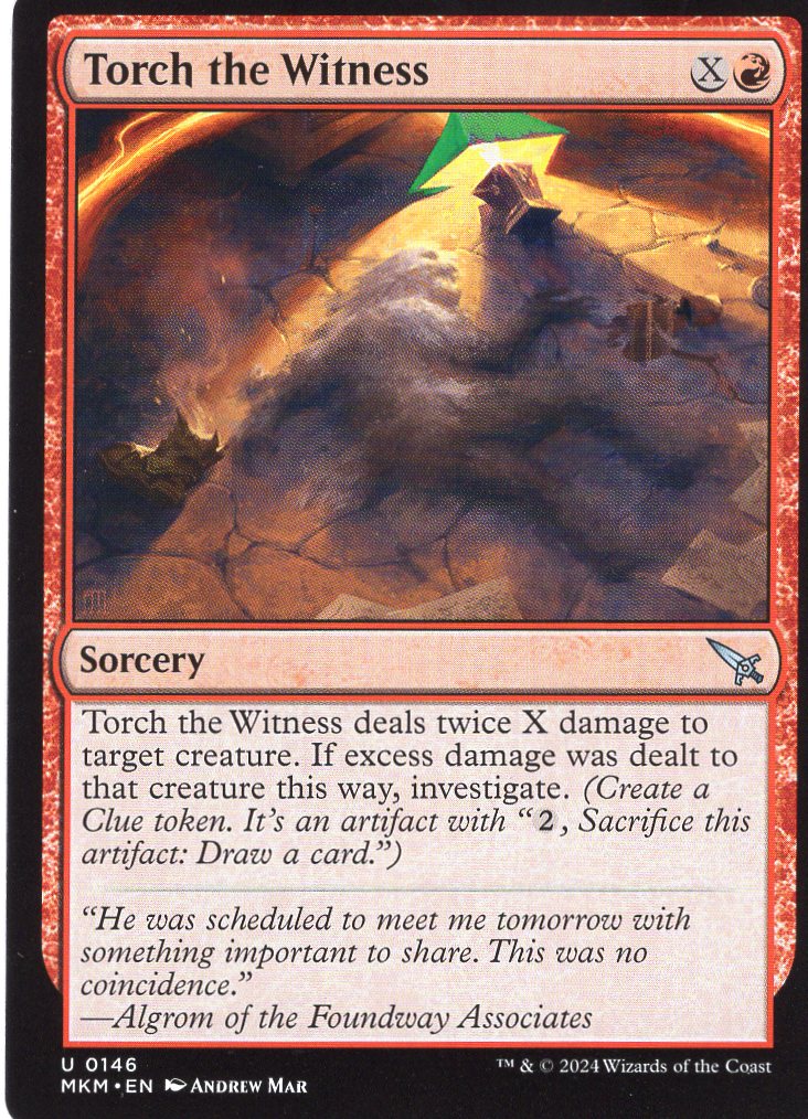 Torch the Witness [#0146-Green] (MKM-U)